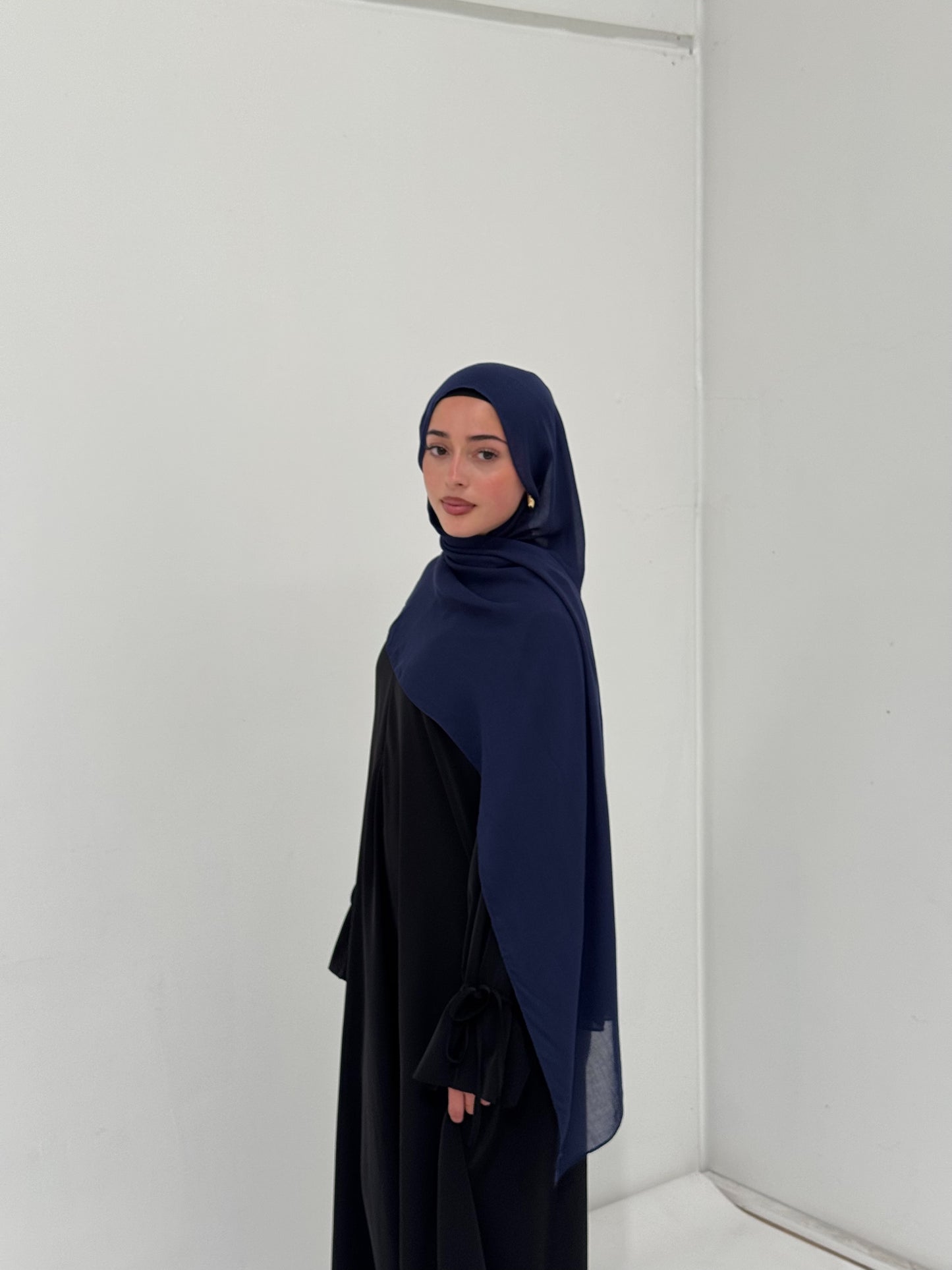 Classic Modal Hijab | Midnight Blue