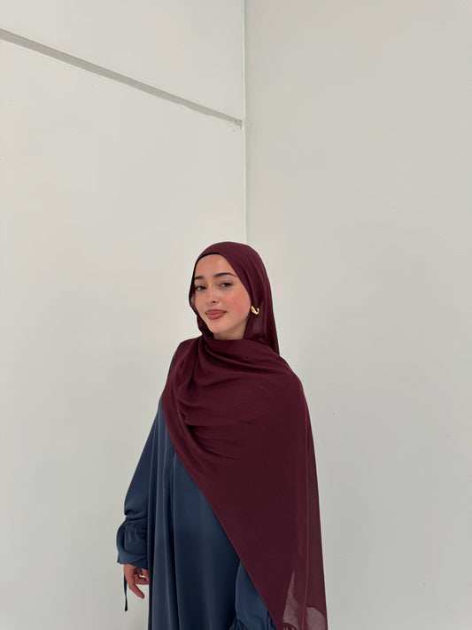 Classic Modal Hijab | Maroon