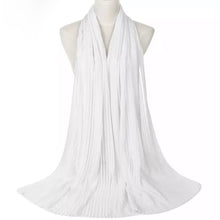Load image into Gallery viewer, Pleated Chiffon Hijab // BLANCHE