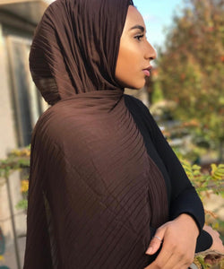 Pleated Chiffon Hijab // COCOA