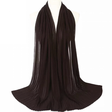 Load image into Gallery viewer, Pleated Chiffon Hijab // COCOA