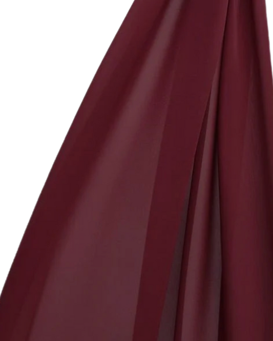 Basic Chiffon Hijab // MAROON