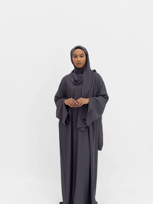 Alaïa closed abaya | Charcoal