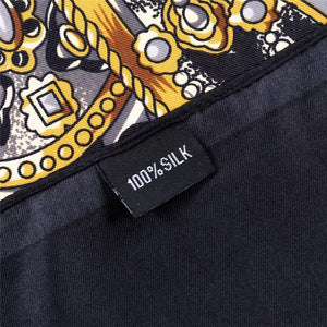 Luxe Maxi Silk Square  | Royale GOLDEN