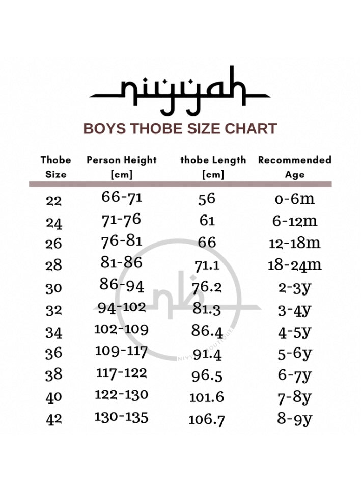 Boys/ Toddlers Omani Style Thobe