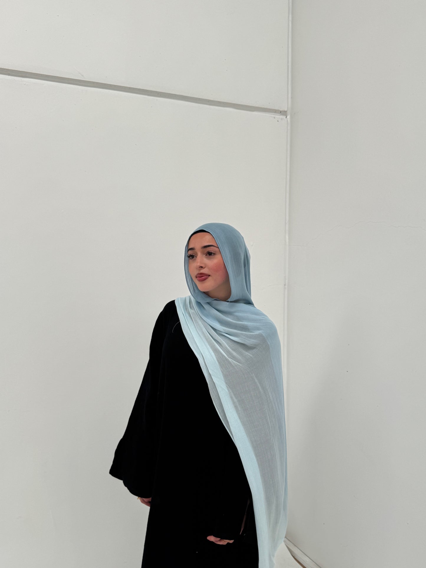 Ombré Modal Hijab | Baby Bleu