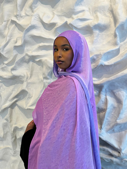Printed Modal Hijab | Violet Skies