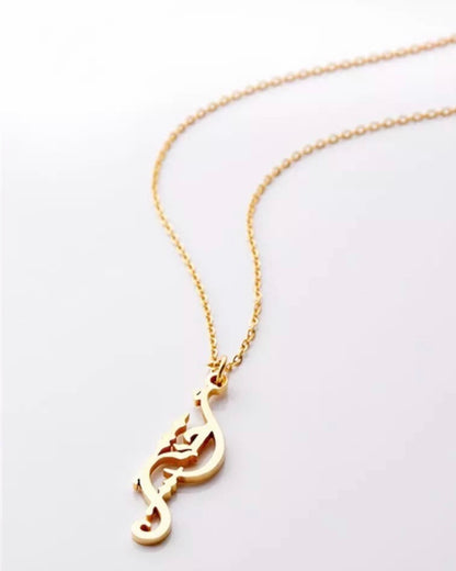 Sister Calligraphy Necklace