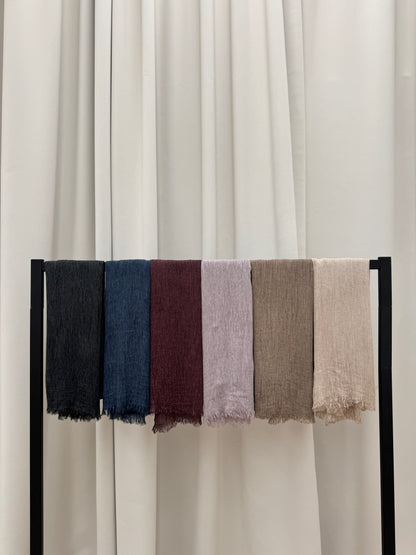 Crinkle Rayon Hijab // Bordeaux