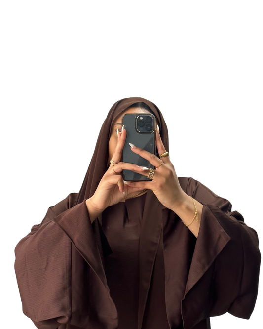 Alaïa closed abaya | Chocolate