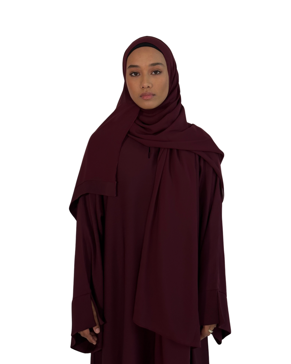 Alaïa closed abaya | Maroon