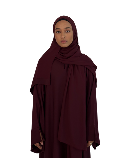 Alaïa closed abaya | Maroon