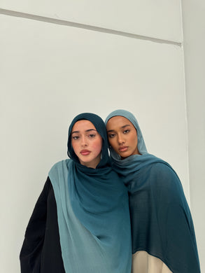 Ombré Modal Hijab | Deep Sea