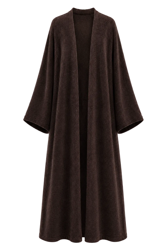 Plush Abaya | CHOCOLATE