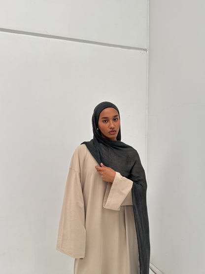 Crinkle Rayon Hijab // Charcoal