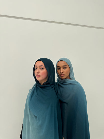 Ombré Modal Hijab | Deep Sea