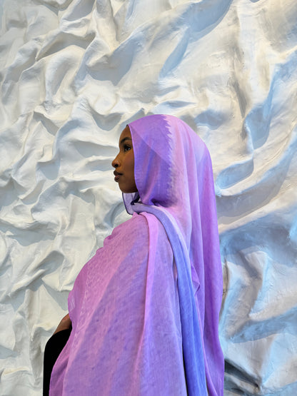 Printed Modal Hijab | Violet Skies