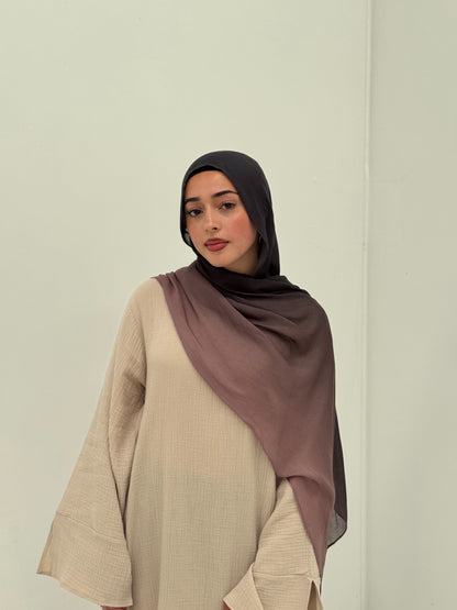Ombré Modal Hijab | Mocha Noir