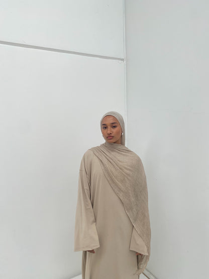 Crinkle Rayon Hijab // Sand