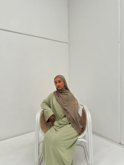 Crinkle Rayon Hijab // Earthstone