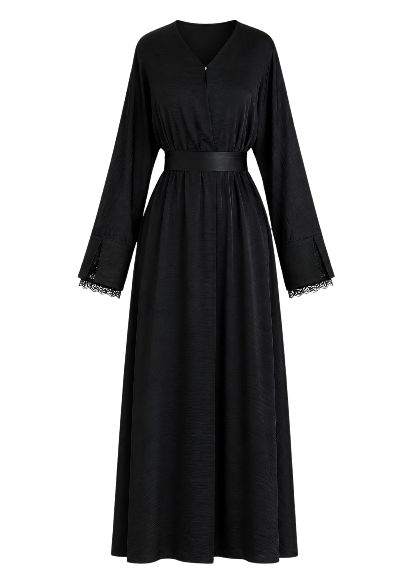 Qamari Open Lace Abaya | ONYX