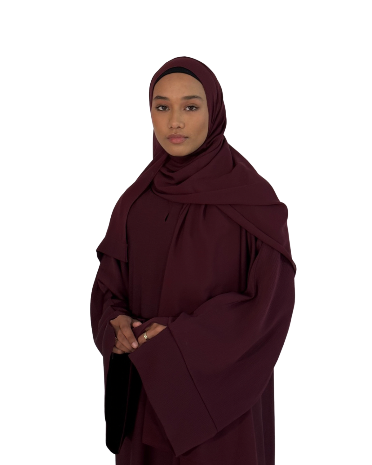 Alaïa closed abaya | Maroon