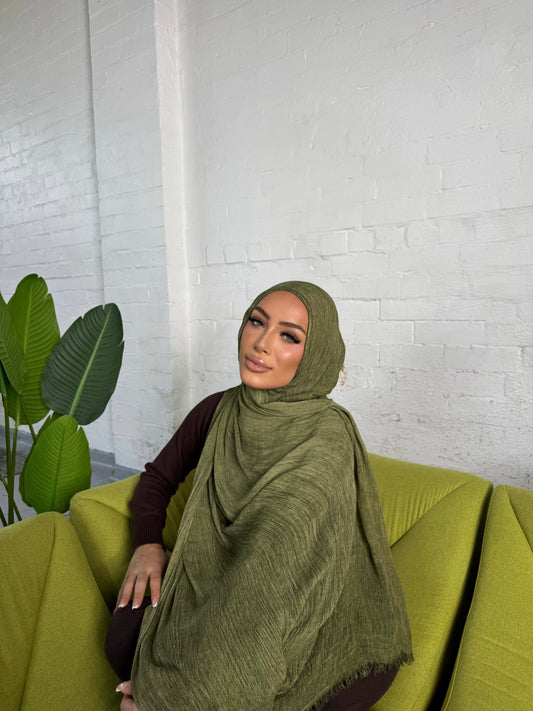 Crinkle Rayon Hijab // Zaytoon