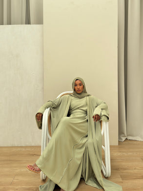 Daneen abaya | Sage (4pc)