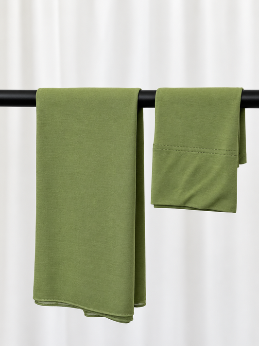 Mini Modal Hijab Set | Pistachio