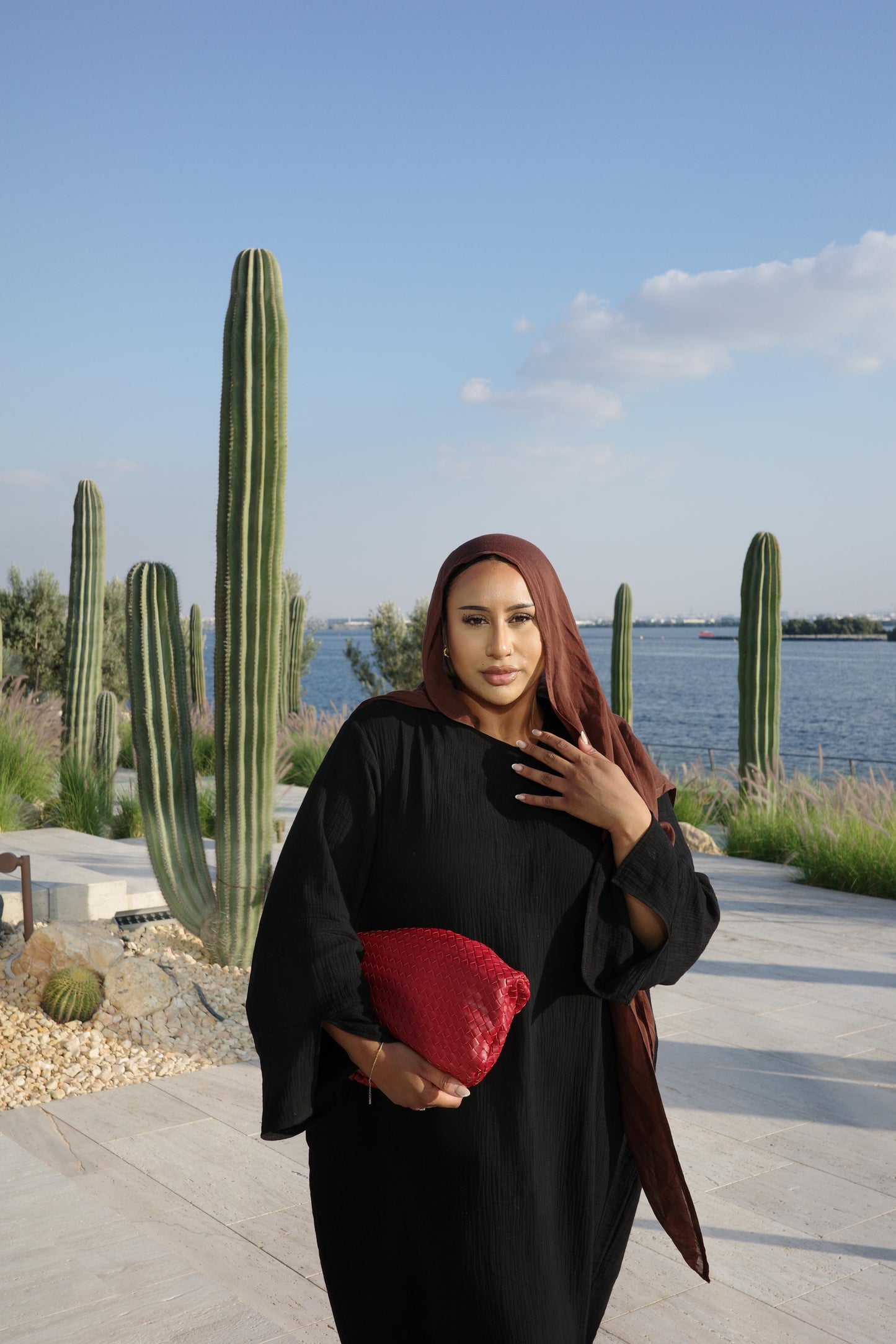 Ava Abaya Dress | Onyx