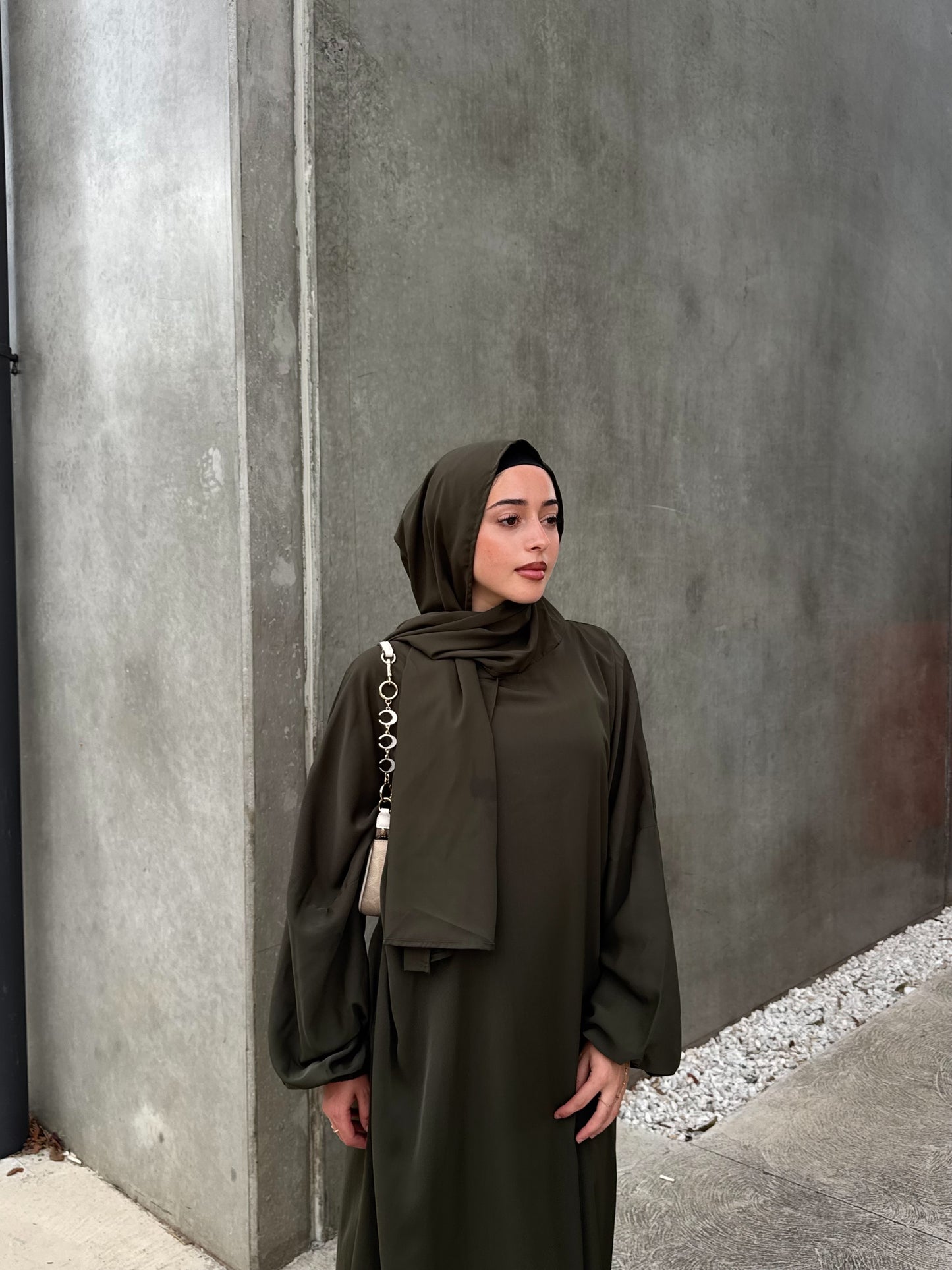 Imān Prayer Abaya | Khaki Green