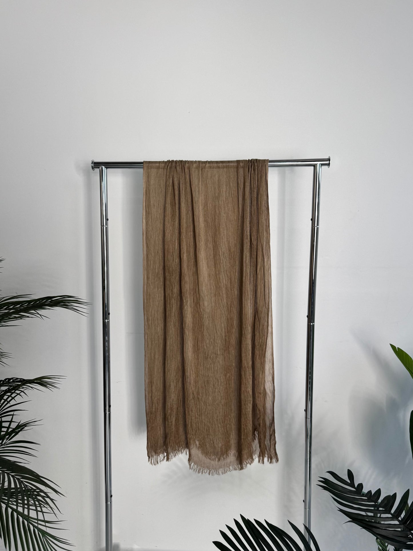 Crinkle Rayon Hijab // Almond