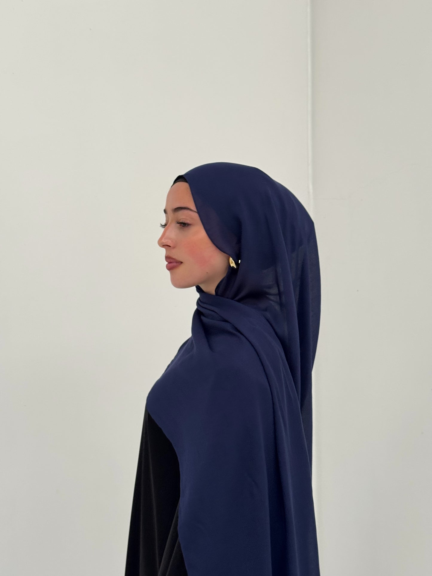 Classic Modal Hijab | Midnight Blue
