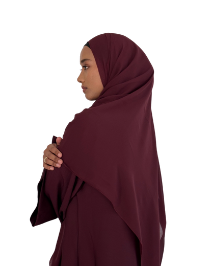 Alaïa closed abaya | Maroon