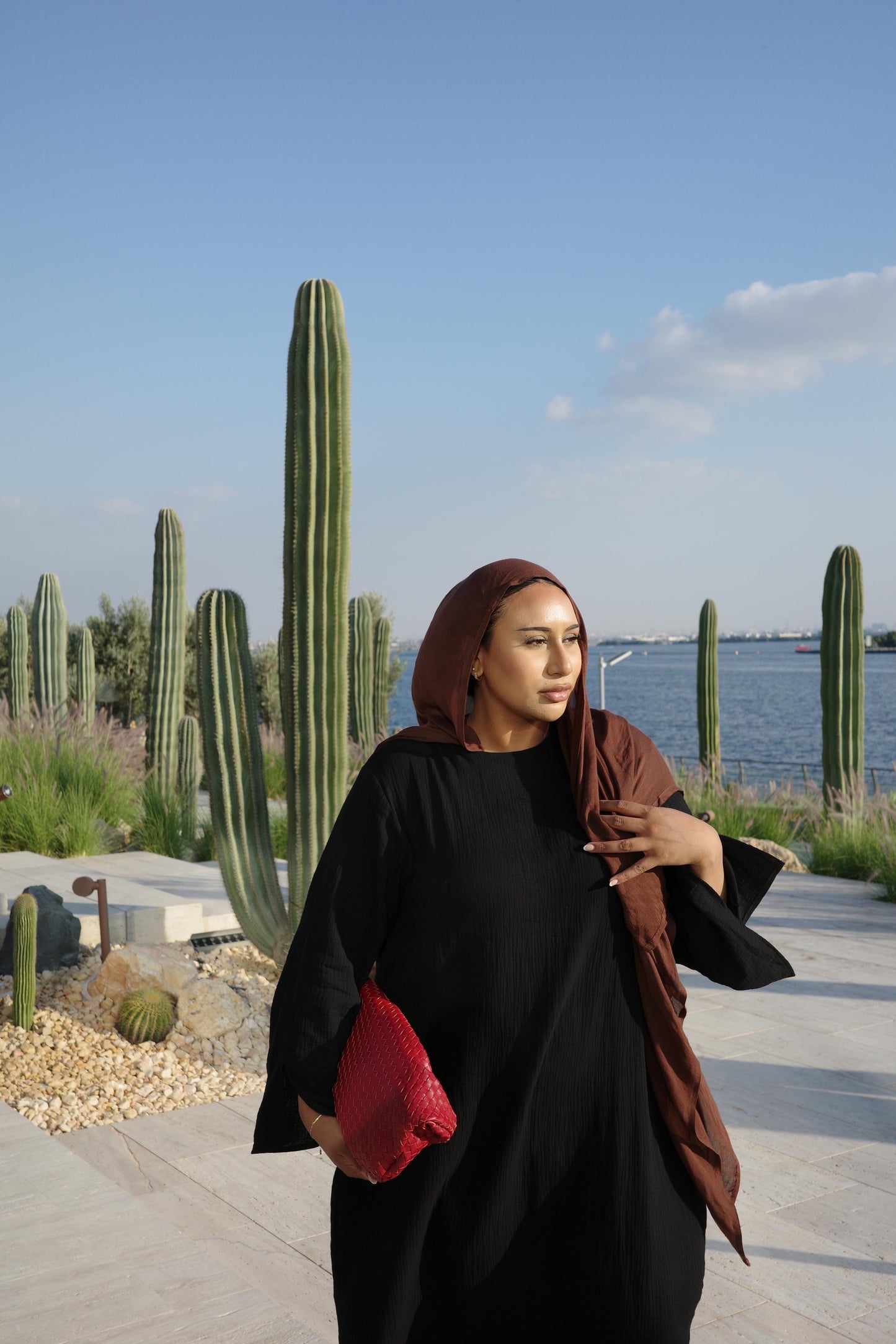 Ava Abaya Dress | Onyx