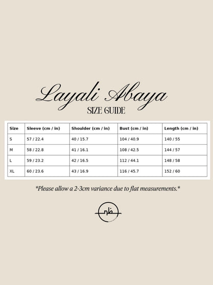 Layali Abaya | Crescent Noor