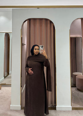 Jumeirah abaya | CHOCOLATE