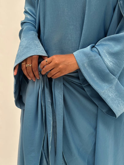 Terre Silken Abaya | Azure