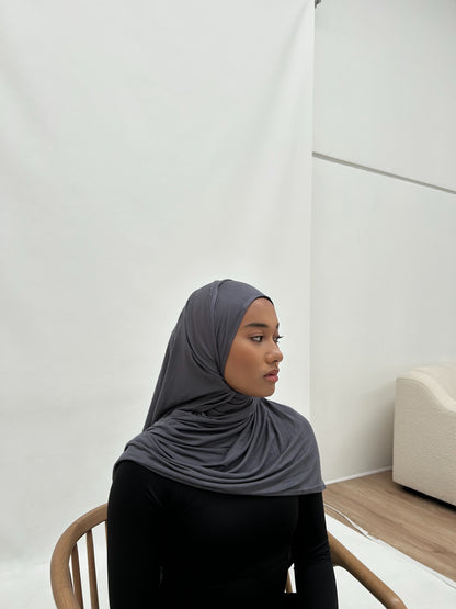 Premium Jersey Hijab | SLATE