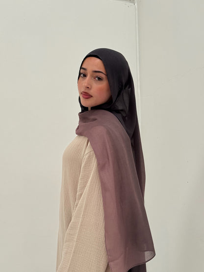 Ombré Modal Hijab | Mocha Noir