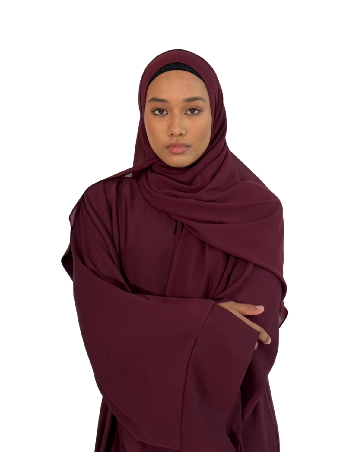 Alaïa closed abaya | Maroon