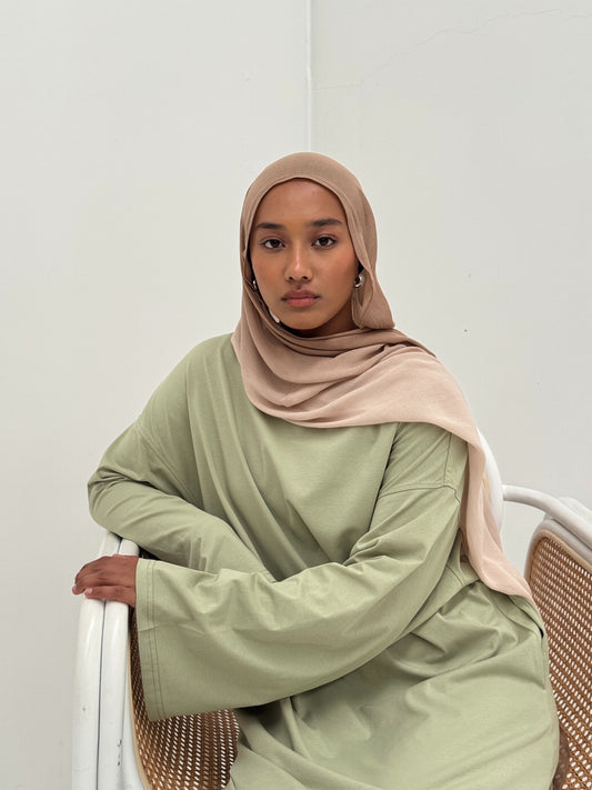 Signature Abaya Dress | Matcha