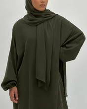 Load image into Gallery viewer, Imān Prayer Abaya | Khaki Green
