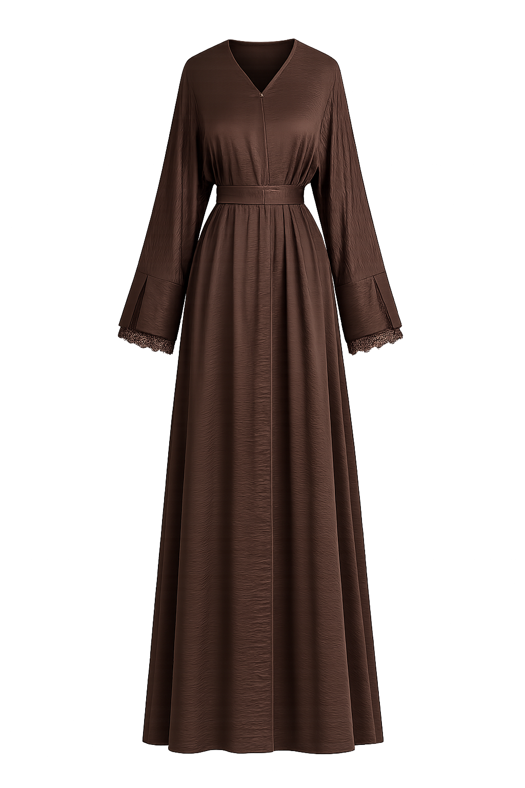 Qamari Open Lace Abaya | MOCHA
