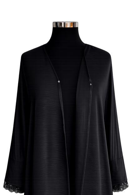 Qamari Open Lace Abaya | ONYX