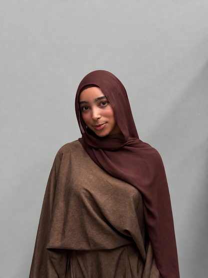 Mini Modal Hijab Set | Cocoa