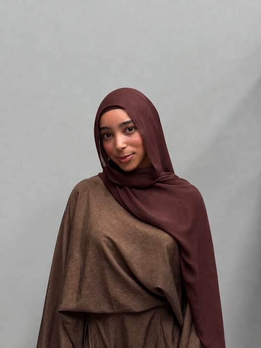 Mini Modal Hijab Set | Cocoa