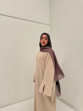 Ava Abaya Dress | Beige