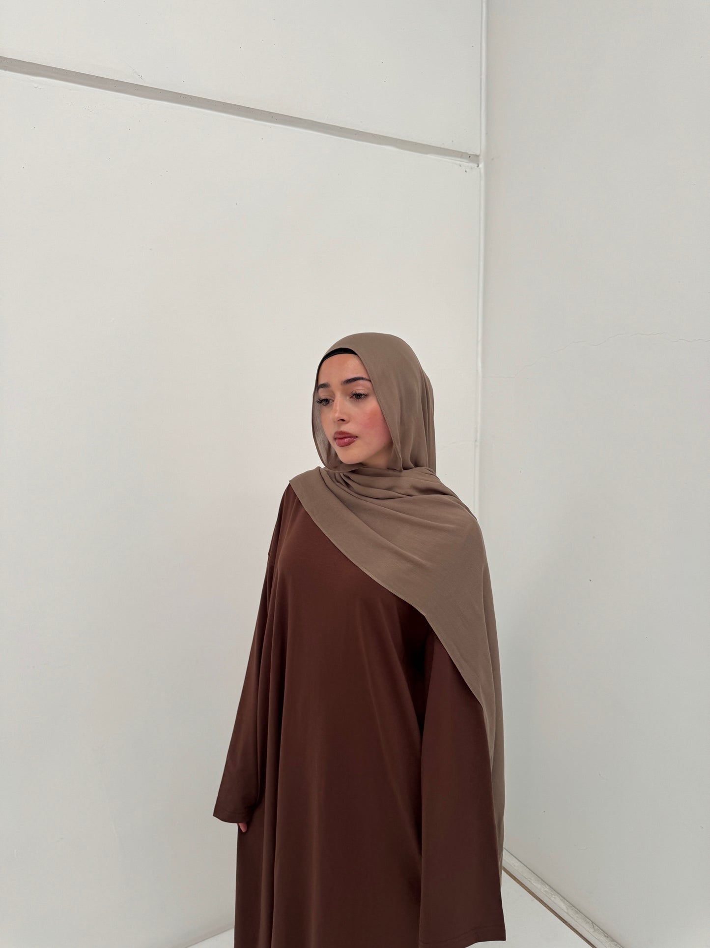 Classic Modal Hijab |Taupe