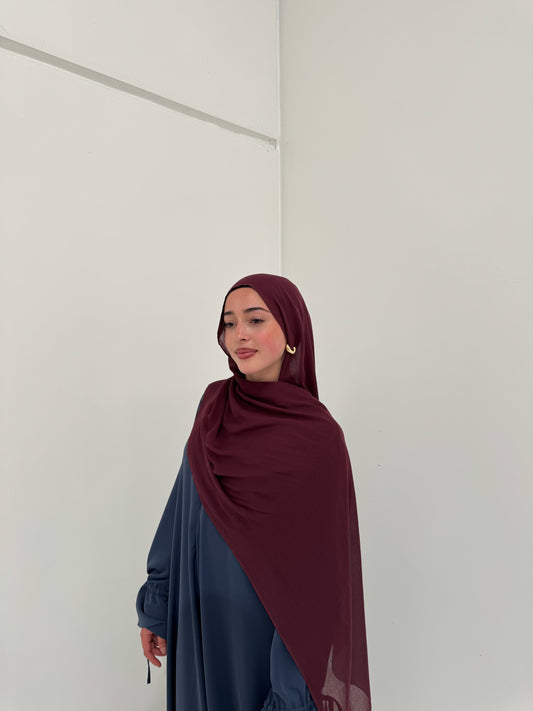 Classic Modal Hijab | Maroon